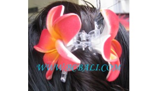 Orange Flower Hair Accessories